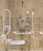 Click for Doc M Armitage Shanks Thermostatic Shower With White Grab Rails.
