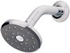 Click for Deva Satinjet Kiri Wall Mounted Shower Head & Arm (Chrome & Slate).