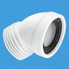 Click for McAlpine Plumbing WC 4"/110mm 45 Degree Toilet Pan Connector.