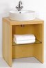 Click for daVinci Parisi midi maple stand and freestanding basin, with shelf.