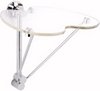 Click for Hudson Reed Clear folding shower seat 400x460mm.